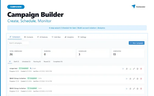 TeleSender: Alat Pemasaran Telegram AI Terbaik & Bulk Sender - Screenshot 4