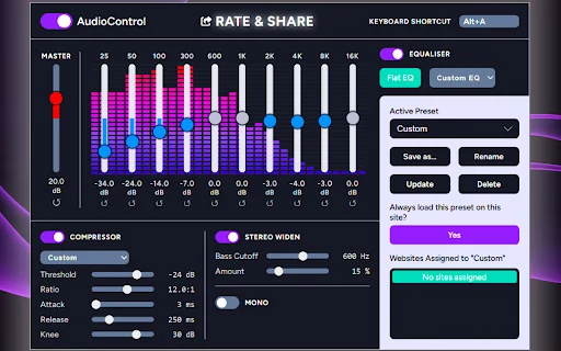 Download AudioControl: Equalizer & Bass Boost Chrome Terbaru - Screenshot 1