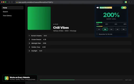 Download Sound Boost Pro Terbaru – Pengeras Suara Chrome Gratis - Screenshot 2