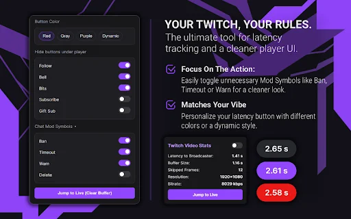 Download Twitch Latency Button Terbaru – Pantau Delay Stream - Screenshot 2