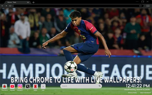 Download Lamine Yamal Live Wallpaper – Tema Sepak Bola Keren - Screenshot 2