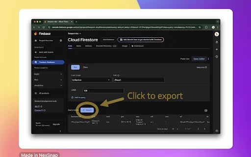 Download Firestore Export in One-Click – Ekspor Data Mudah - Screenshot 1