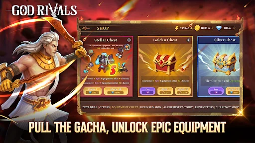 Download God Rivals: RPG Roguelike Terbaru – Aksi Fantasi Gelap - Screenshot 11