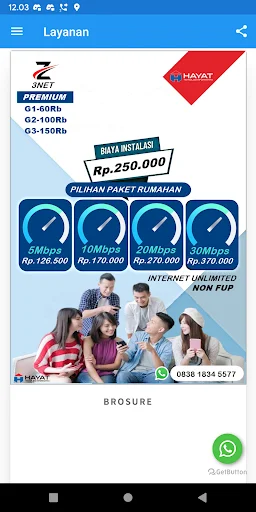 Download Z3NET Terbaru – Aplikasi Pembayaran Internet Cepat - Screenshot 2