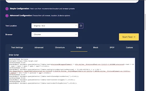 Download WebPageTest Recorder Extension – Script Web Otomatis - Screenshot 2