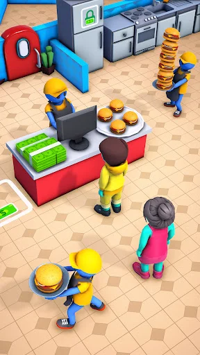 Download Idle Burger Shop: Cafe Tycoon Terbaru – Game Restoran - Screenshot 7