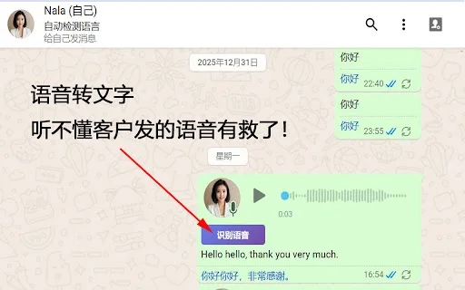 WATransChat: Penerjemah WhatsApp Otomatis untuk Bisnis - Screenshot 2