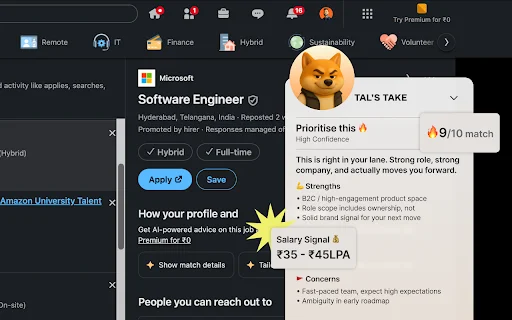 Download TAL Extension – Evaluate Job Opportunities Instantly - Screenshot 2