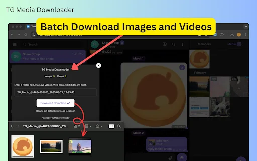 TG Media Downloader – Simpan Video & Foto Telegram Mudah - Screenshot 1