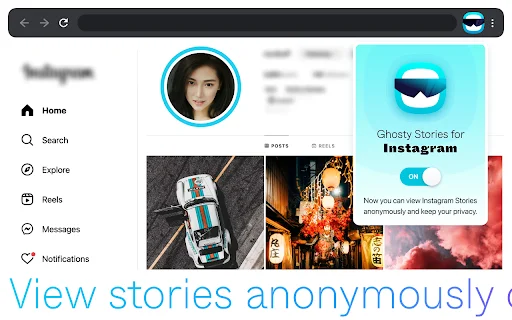 Ghosty Stories for Instagram: Lihat & Download Story Anonim - Screenshot 2