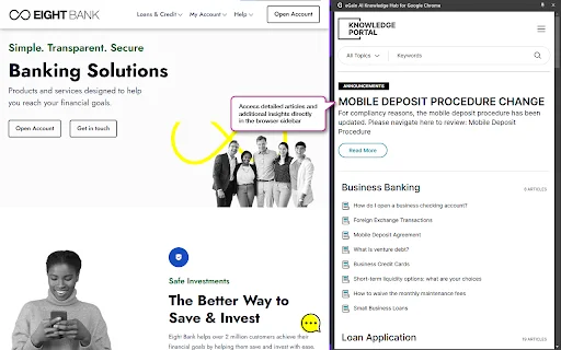 Download eGain AI Knowledge Hub Chrome – Akses AI Terpercaya - Screenshot 2
