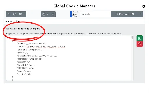 Download Global Cookie Manager Terbaru – Kelola Cookie Gratis - Screenshot 6