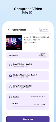 Download Video Compressor – MB to KB Terbaru – Kompres Video Gratis - Screenshot 3