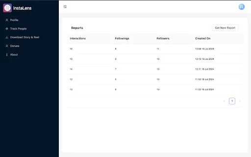 InstaLens – Lacak Unfollower Instagram Terbaik & Gratis - Screenshot 1