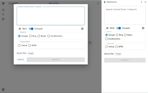 Unduh RightSearch Terbaru – Ekstensi Pencarian Klik Kanan Cepat - Screenshot 2