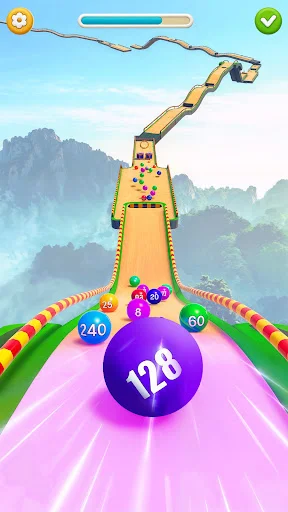 Download Rolling Ball 2048: Ball Run 3D – Game Seru Gratis - Screenshot 1